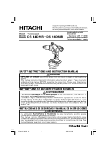 Manual Hitachi DS 14DMR Drill-Driver