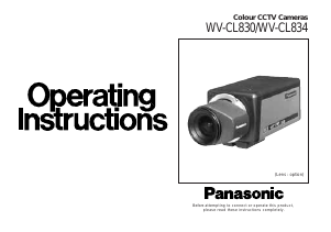 Handleiding Panasonic WV-CL830 Beveiligingscamera