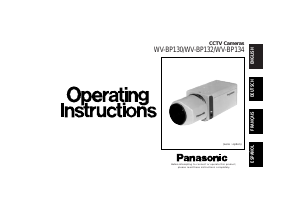 Manual de uso Panasonic WV-BP130 Cámara de seguridad