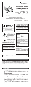 Handleiding Panasonic WV-CP470 Beveiligingscamera