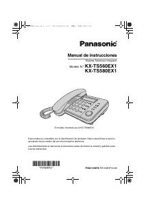 Manual de uso Panasonic KX-TS580EX1 Teléfono
