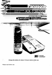 Bruksanvisning Panasonic KX-T3826BE Trådlös telefon
