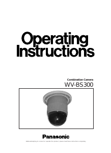 Manual Panasonic WV-BS300 Security Camera