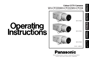 Handleiding Panasonic WV-CP220 Beveiligingscamera