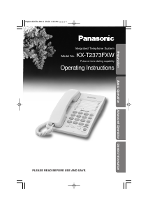 Manual Panasonic KX-T2373FX Phone