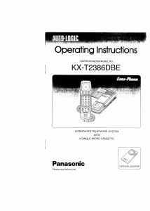 Manual Panasonic KX-T2386DBE Phone