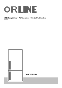 Mode d’emploi Orline OGNC278IXA+ Réfrigérateur combiné