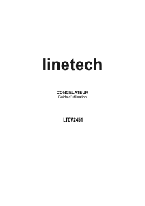 Mode d’emploi Linetech LTCV2451 Congélateur