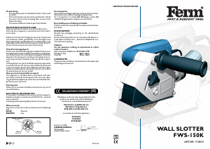 Manual FERM WSM4001 Wall Chaser