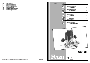 Bruksanvisning FERM PRM1002 Överfräs