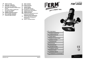 Bruksanvisning FERM PRM1003 Överfräs