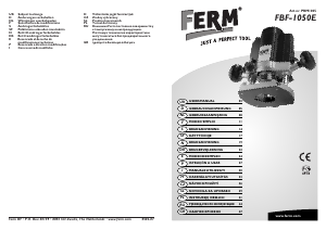 Manual de uso FERM PRM1005 Fresadora de superficie