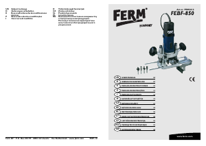 Manual de uso FERM PRM1012 Fresadora de superficie