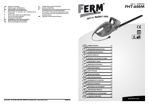 Bruksanvisning FERM HGM1002 Häcksax