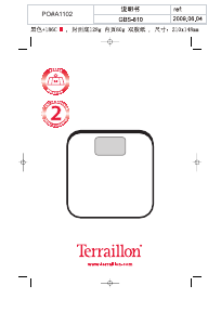 Manual de uso Terraillon Mely Báscula