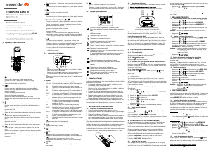 Mode d’emploi Essentiel B Brio Trio-R Téléphone sans fil