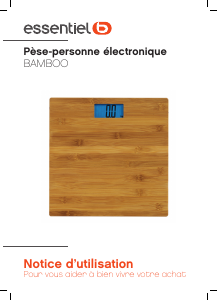 Mode d’emploi Essentiel B EPPB2 Bamboo Pèse-personne