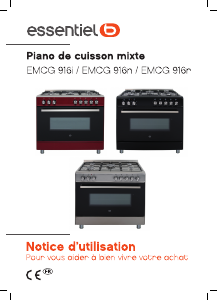 Mode d’emploi Essentiel B EMCG 916r Cuisinière