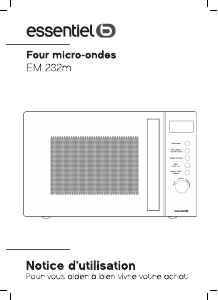 Mode d’emploi Essentiel B EM 232m Inox Micro-onde