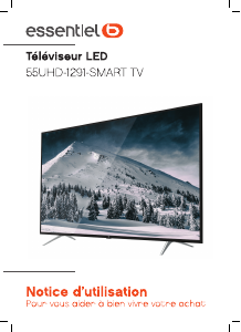 Mode d’emploi Essentiel B 55UHD-1291 Téléviseur LED