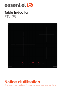 Mode d’emploi Essentiel B ETVI 35 Table de cuisson