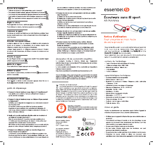 Mode d’emploi Essentiel B Air Running Casque