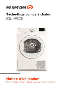 Mode d’emploi Essentiel B ESL HP8D5 Sèche-linge