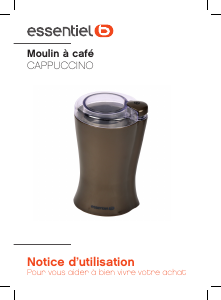 Mode d’emploi Essentiel B ECM 2 Cappuccino Moulin à café