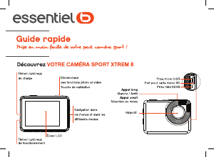 Mode d’emploi Essentiel B Xtrem 8 Caméscope action