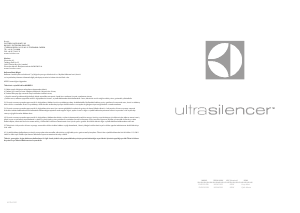 Manual de uso Electrolux EUSC62-DBT UltraSilencer Aspirador