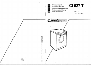 Manuale Candy CI 627 T Lavatrice