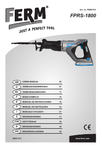 Handleiding FERM RSM1014 Reciprozaag