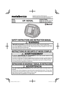 Manual de uso Metabo UR 18DSAL Radio