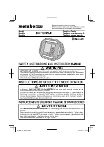 Handleiding Metabo UR 18DSAL Radio