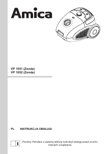 Instrukcja Amica VP 1051 Zonda Odkurzacz