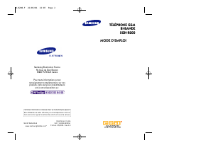 Mode d’emploi Samsung SGH-R200LA Téléphone portable