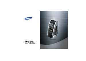 Manual Samsung SGH-Z500 Mobile Phone