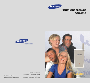 Mode d’emploi Samsung SGH-A110SA Téléphone portable