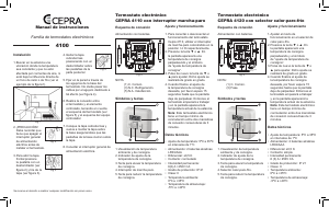 Manual de uso Cepra 4100 Termostato
