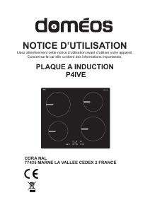 Mode d’emploi Doméos P4IVE Table de cuisson