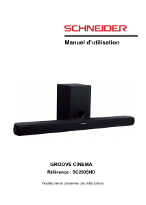 Manual de uso Schneider SC200SND Sistema de home cinema