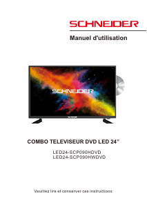 Manual Schneider LED24-SCP090HWDVD LED Television