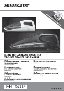 Manual SilverCrest IAN 106317 Handheld Vacuum