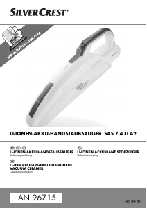 Manual SilverCrest IAN 96715 Handheld Vacuum