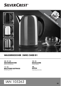 Bedienungsanleitung SilverCrest SWKS 2400 D1 Wasserkocher