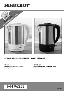 Manual SilverCrest SWK 2200 B2 Kettle