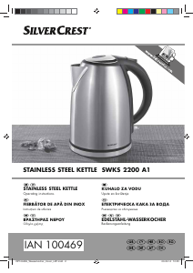 Manual SilverCrest SWKS 2200 A1 Kettle