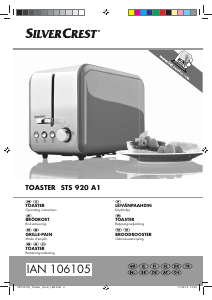 Manual SilverCrest STS 920 A1 Toaster