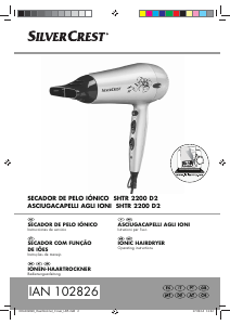 Manual de uso SilverCrest SHTR 2200 D2 Secador de pelo