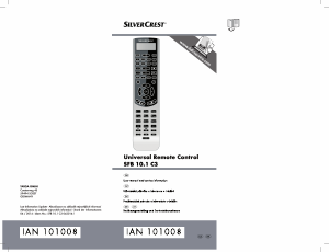 Manual SilverCrest IAN 101008 Remote Control